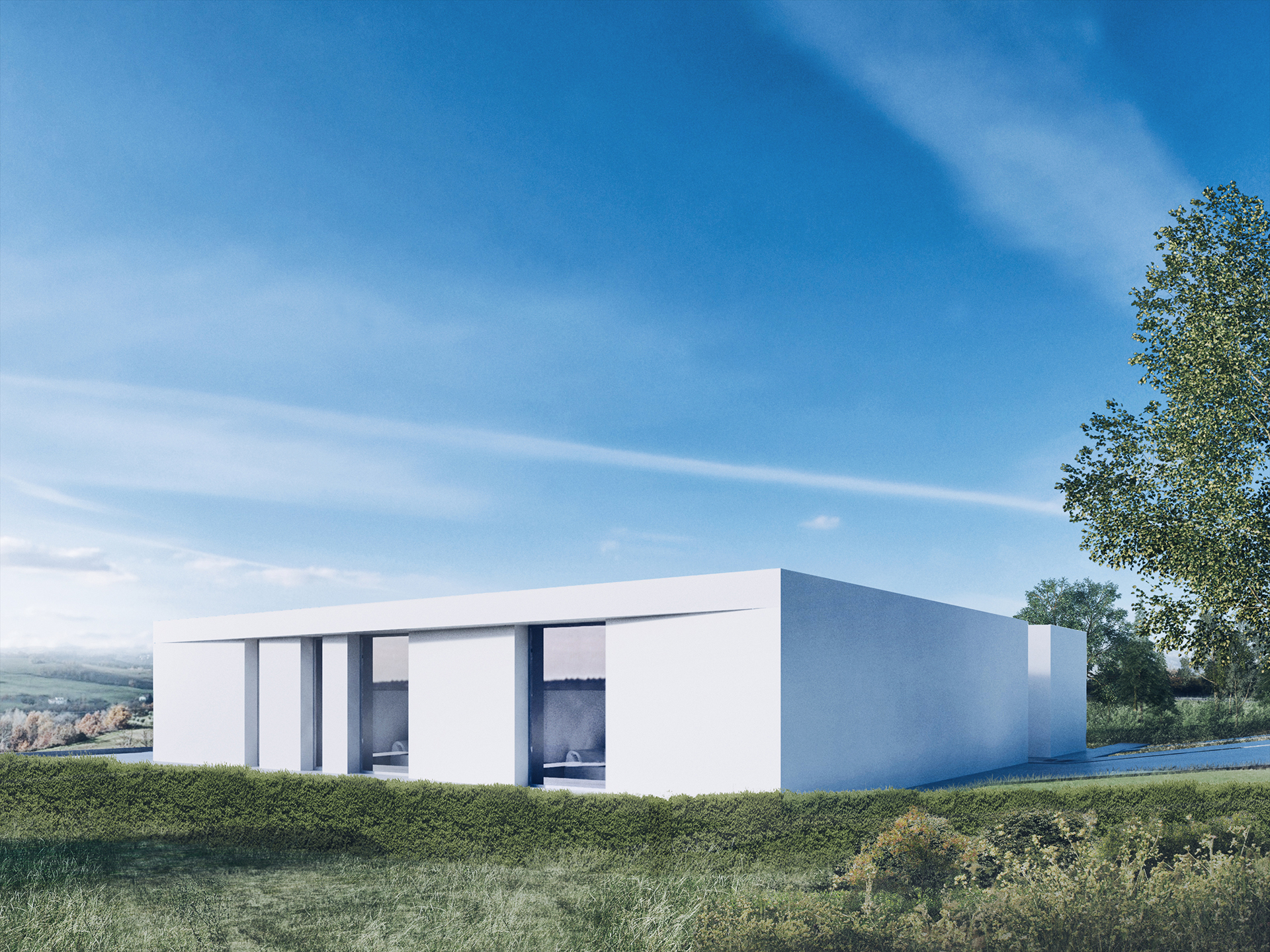 Rendering vista 5 Abitazione monofamiliare Cangelasio Costa progetto di Stefano Pigazzani